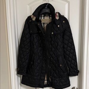 Burberry Black Quilted Puffer Coat